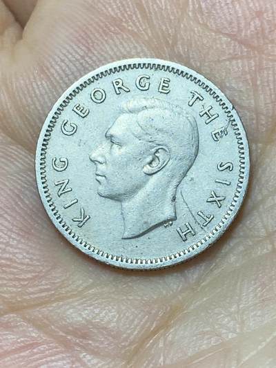 2025年第八十七场(总第一百一十三场）外国好品散币(免佣金) 新西兰🇳🇿1951年6便士(乔治六世第三版)