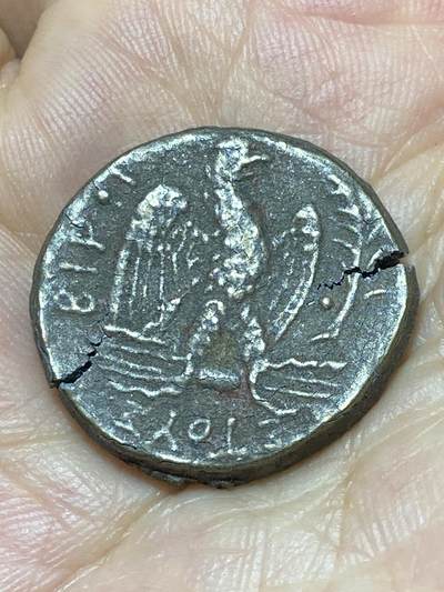 2025年第八十七场(总第一百一十三场）外国好品散币(免佣金) 有开裂–古罗马尼禄时期埃及使用4德拉克马(英国后铸币)