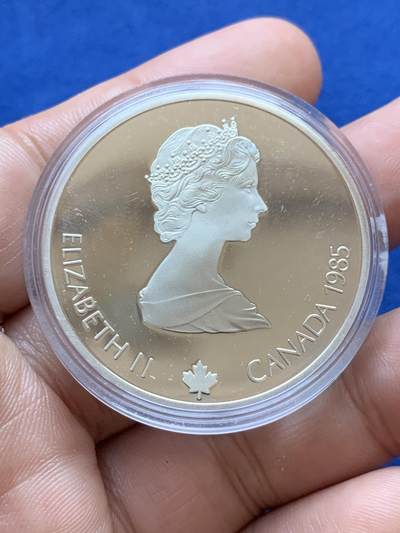 《竞宝斋》第417场 周日，周一，2场连拍 （全场包邮） 加拿大卡尔加里冬奥会-滑冰1盎司银币