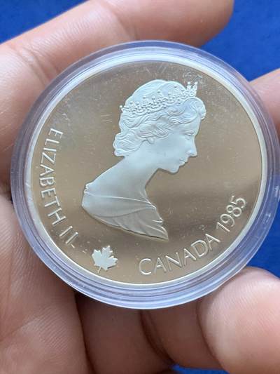 《竞宝斋》第417场 周日，周一，2场连拍 （全场包邮） 加拿大卡尔加里冬奥会-滑冰1盎司银币