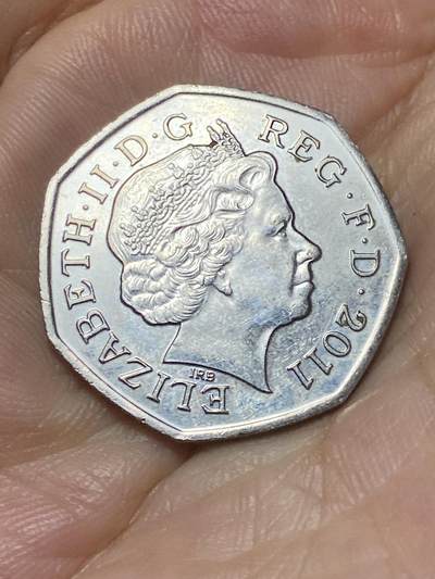 2025年第八十七场(总第一百一十三场）外国好品散币(免佣金) 英国🇬🇧2011单年份50便士(2012年伦敦奥运会射箭2/29纪念币)