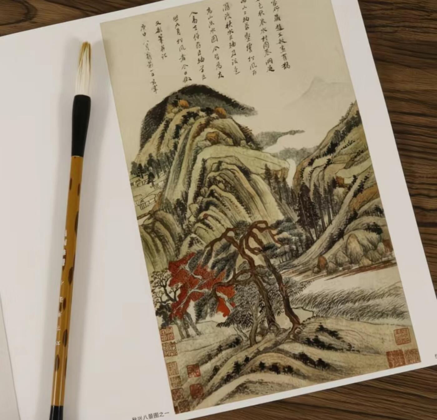 国画名家画册专场 中国画大师糸列董其昌画册 全新正版12开大版面铜版纸彩印