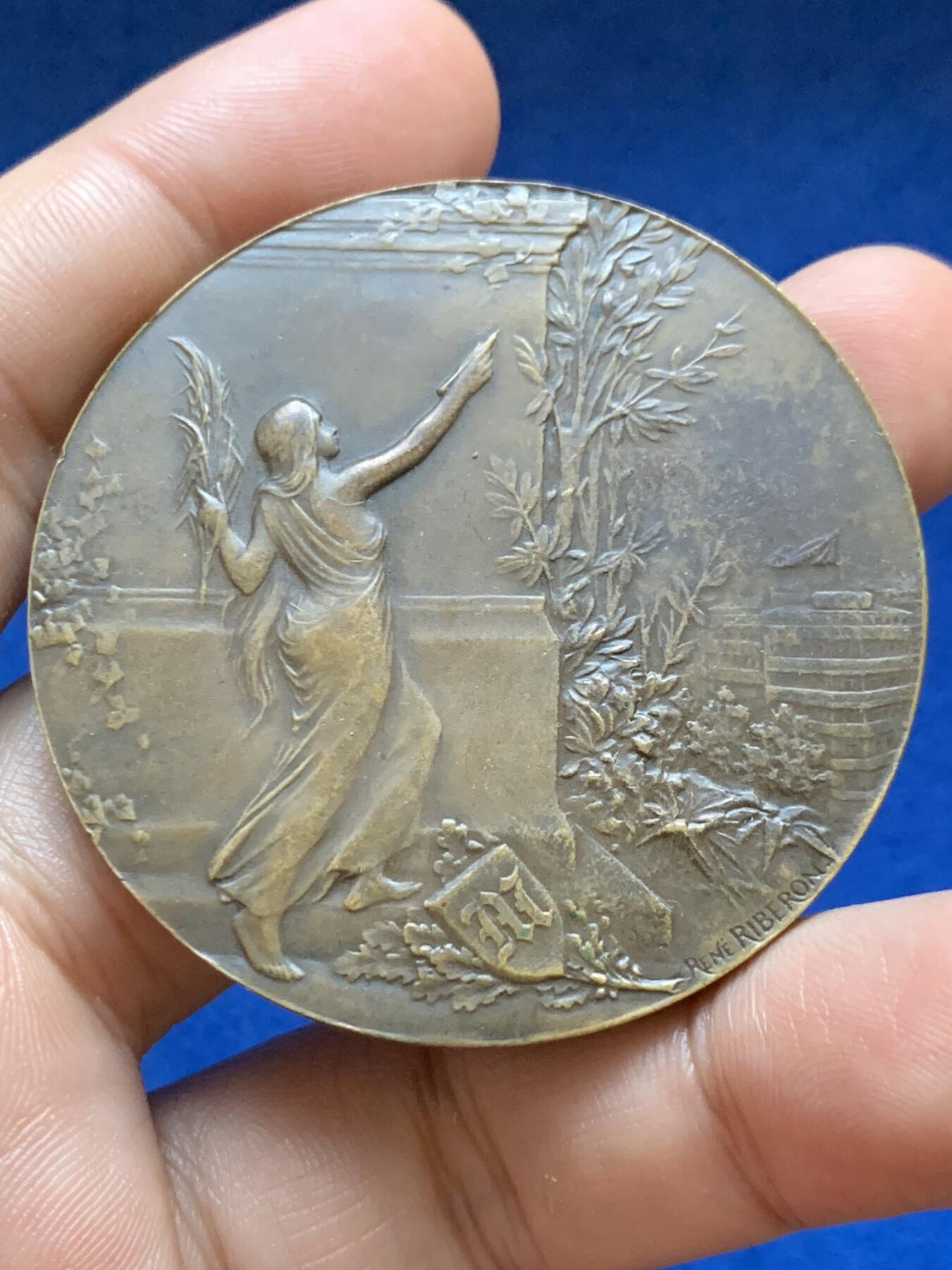 《竞宝斋》第417场 周日，周一，2场连拍 （全场包邮） 名家RENE RIBERON作 1904年《晨报》颁发