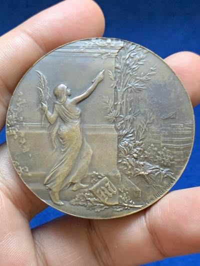 《竞宝斋》第417场 周日，周一，2场连拍 （全场包邮） 名家RENE RIBERON作 1904年《晨报》颁发