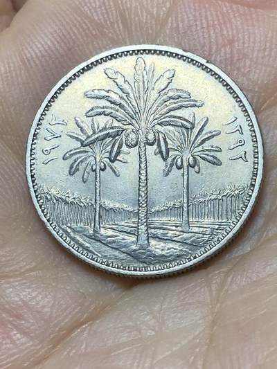 2025年第八十七场(总第一百一十三场）外国好品散币(免佣金) - 伊拉克🇮🇶1972年50费尔(伊斯兰历1392年，艾哈迈德·哈桑·贝克尔总统时期)