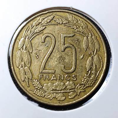 KK钱币收藏小铺 第332期 2月预留时间 周末发货 - 1975 中非25法郎