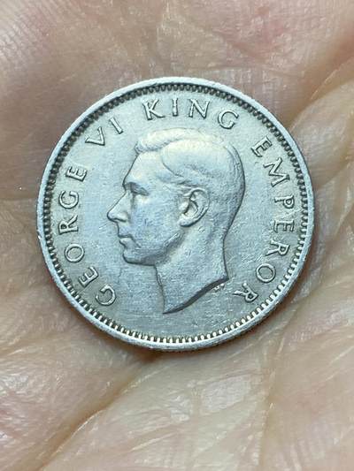 2025年第八十七场(总第一百一十三场）外国好品散币(免佣金) 少见–新西兰🇳🇿1947单年份6便士(乔治六世第二版)