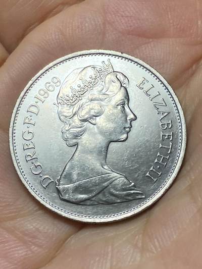 2025年第八十七场(总第一百一十三场）外国好品散币(免佣金) 英国🇬🇧1969年10新便士(伊丽莎白二世中年花冠，十进制第一版)