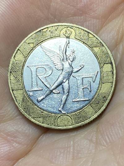 2025年第八十七场(总第一百一十三场）外国好品散币(免佣金) 法国🇫🇷1990年10法郎(海豚标，分段边齿版)