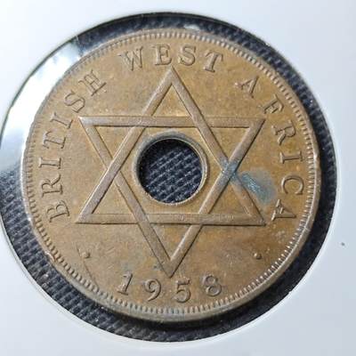 KK钱币收藏小铺 第331期 2月预留时间 周末发货 -  1958英属尼日利亚1便士铜币
