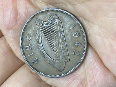 2025年第八十七场(总第一百一十三场）外国好品散币(免佣金) 爱尔兰🇮🇪1942年1便士(共和国时期第一套)