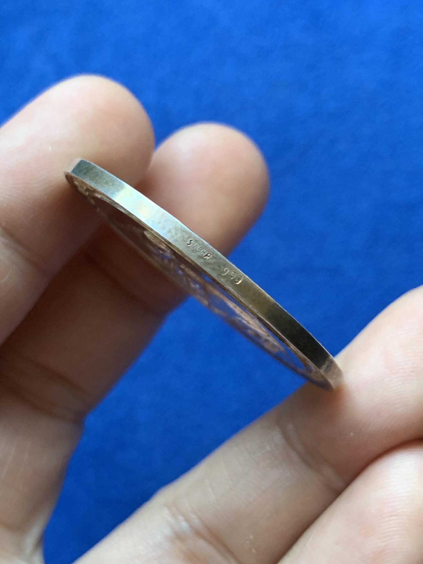 《竞宝斋》第417场 周日，周一，2场连拍 （全场包邮） 德国1934年特殊帝国金丝雀协会银章 24.2克 39.2mm