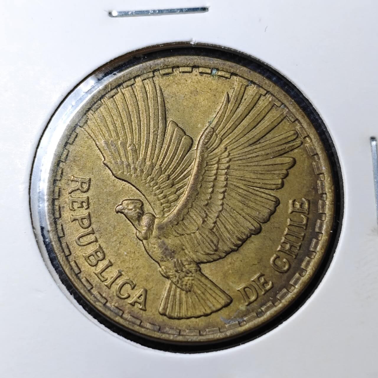 KK钱币收藏小铺 第331期 2月预留时间 周末发货  1970智利10分飞鹰铜币