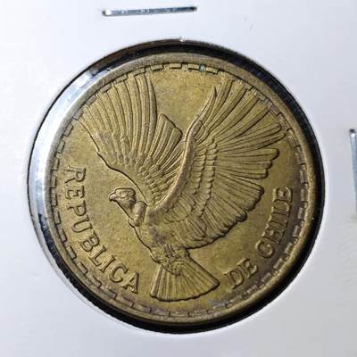 KK钱币收藏小铺 第331期 2月预留时间 周末发货 -  1970智利10分飞鹰铜币