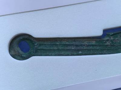 《竞宝斋》第417场 周日，周一，2场连拍 （全场包邮） 公博88分 先秦燕国中后期明刀 薄绿锈漂亮 骨子很不错 价值低洼