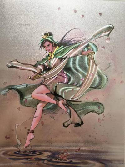 夜之极第三十期 （9月6日周六晚9点截拍，欢迎竞拍） - 港漫水浒 夏伟义 311/396 扈三娘 A4大卡粗闪