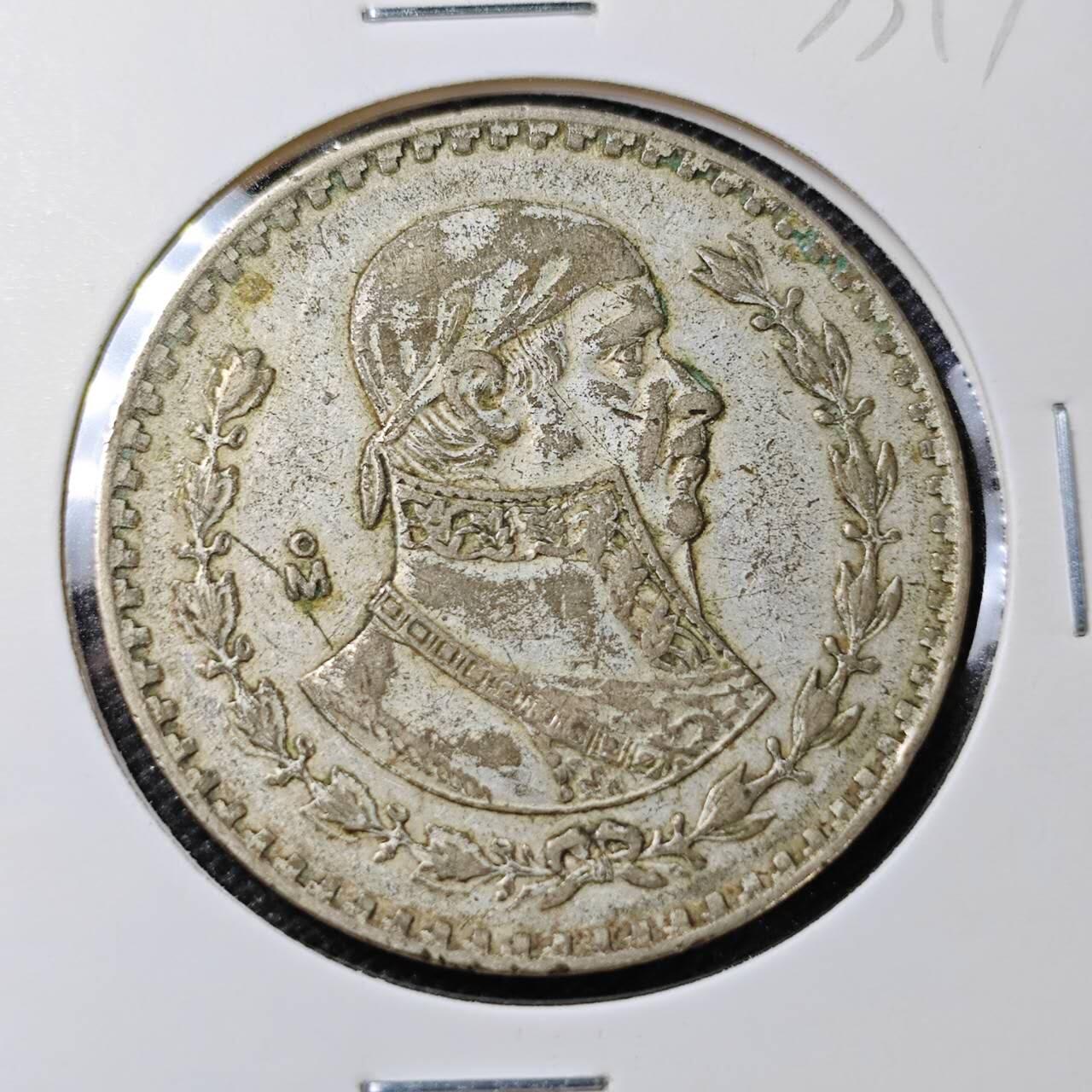KK钱币收藏小铺 第333期 2月预留时间 周末发货  1963墨西哥1比索银币