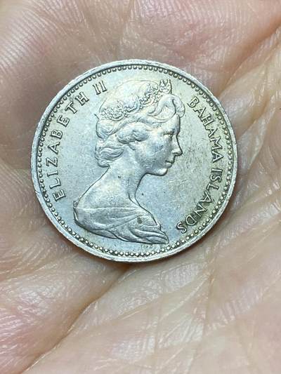 2025年第八十七场(总第一百一十三场）外国好品散币(免佣金) 巴哈马🇧🇸1969年5分(伊丽莎白二世中年花冠，第一版)