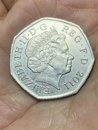 2025年第八十七场(总第一百一十三场）外国好品散币(免佣金) 英国🇬🇧2011单年份50便士(2012伦敦奥运会排球26/29纪念币)