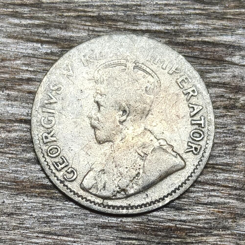 【铜匠收藏】★第130加场★精品币章场，200包邮，不满200.支付运费5元。《接受代拍 代送NGC评级》 英属南非 1929年 3便士 银币 帝王花 乔治五世 