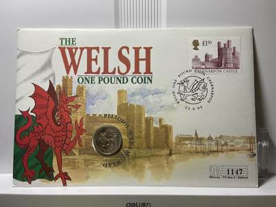 2025年第八十七场(总第一百一十三场）外国好品散币(免佣金) 全新邮币封–英国🇬🇧1995单年份1镑(伊丽莎白二世中年高冠，威尔士红龙🏴󠁧󠁢󠁷󠁬󠁳󠁿图案)