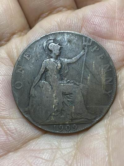 2025年第八十八场(总第一百一十四场）外国好品散币(免佣金) - 英国🇬🇧1909年1便士(爱德华七世时期)