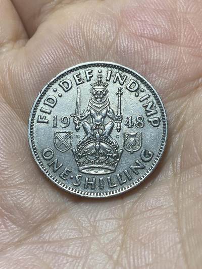 2025年第八十八场(总第一百一十四场）外国好品散币(免佣金) - 英国🇬🇧1948年1先令(乔治六世第二版，苏格兰坐狮版，关门年仅发行2年)