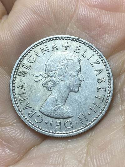 2025年第八十八场(总第一百一十四场）外国好品散币(免佣金) 英国🇬🇧1965年1先令(伊丽莎白二世青年桂冠第二版，英格兰盾徽版)