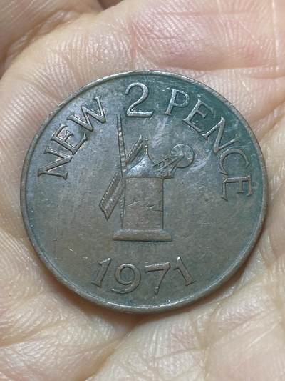 2025年第八十八场(总第一百一十四场）外国好品散币(免佣金) - 英属泽根西岛🇬🇬1971单年份2新便士(十进制第一套流通硬币)