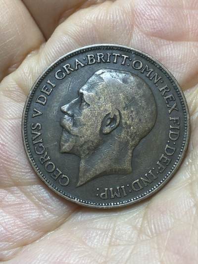 2025年第八十八场(总第一百一十四场）外国好品散币(免佣金) 英国🇬🇧1914年1便士(乔治五世第一版)