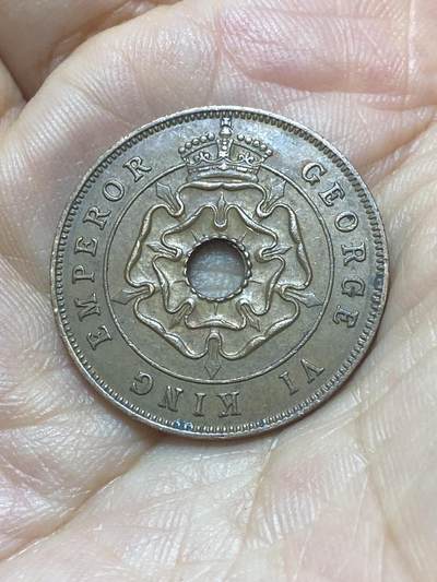 2025年第八十八场(总第一百一十四场）外国好品散币(免佣金) 少见–英属南罗得西亚1943年1便士(乔治六世第二版，青铜材质版)