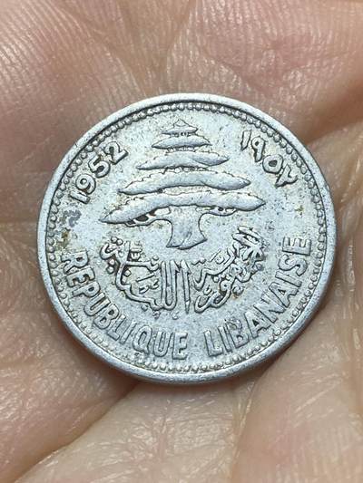 2025年第八十八场(总第一百一十四场）外国好品散币(免佣金) 黎巴嫩🇱🇧1952单年份5皮阿斯特(共和国时期第一套第一版)