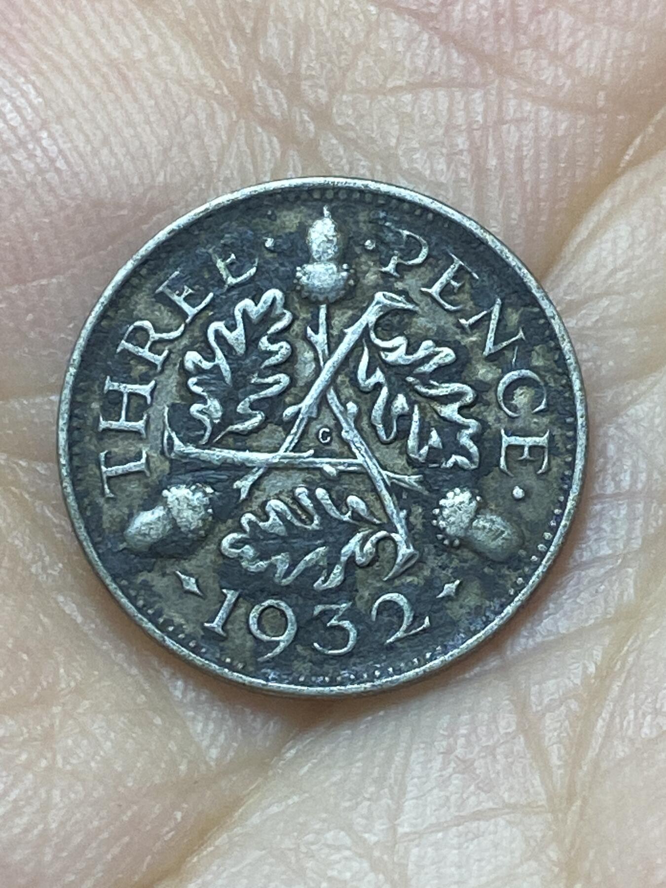 2025年第八十八场(总第一百一十四场）外国好品散币(免佣金) 英国🇬🇧1932年3便士银币(乔治五世第三版，500银)