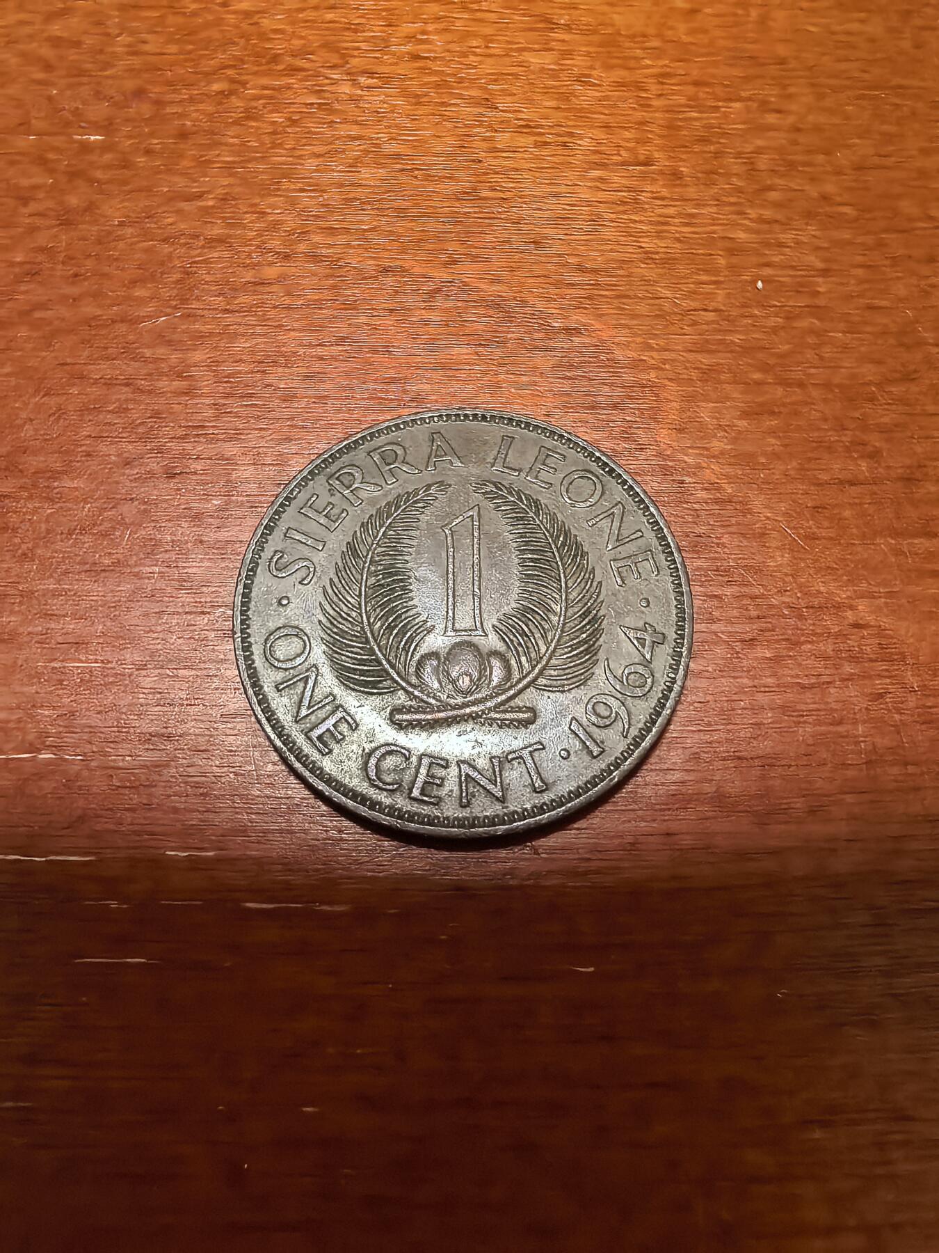 长老汇蛇年精选第四十三场拍卖 1964塞拉利昂1分铜币，未流通品