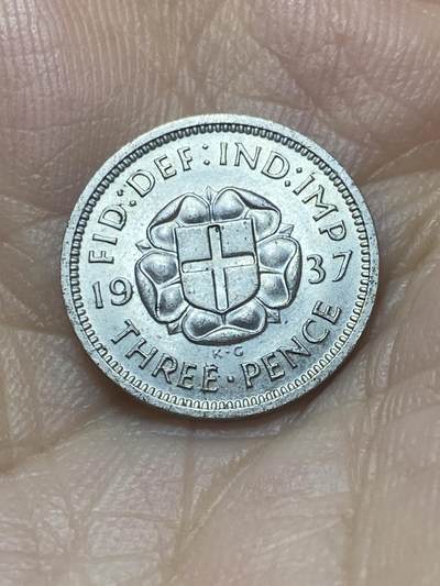 2025年第八十八场(总第一百一十四场）外国好品散币(免佣金) - 好品–英国🇬🇧1937年3便士银币(乔治六世加冕年，第一版首发年，500银)