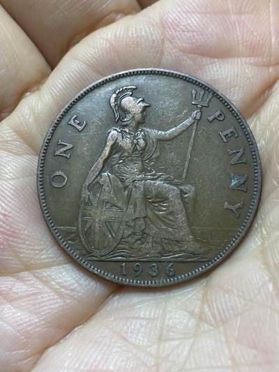 2025年第八十八场(总第一百一十四场）外国好品散币(免佣金) - 英国🇬🇧1936年1便士(乔治五世逝世年，第三版关门年)