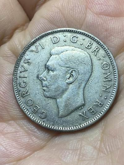 2025年第八十八场(总第一百一十四场）外国好品散币(免佣金) 英国🇬🇧1946年1弗洛林银币(等值2先令，乔治六世第一版关门年，500银)