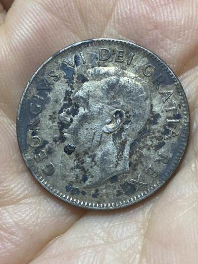 2025年第八十八场(总第一百一十四场）外国好品散币(免佣金) 加拿大🇨🇦1952年25分银币(乔治六世第二版，800高银)