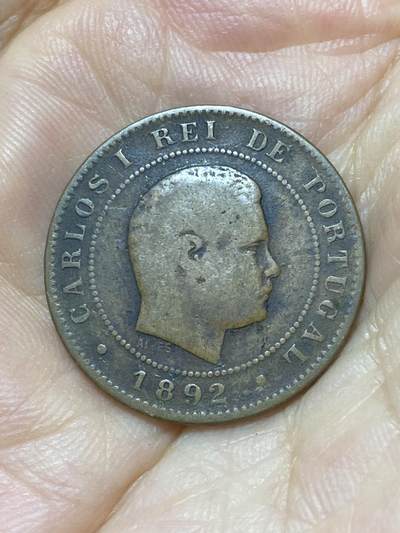 2025年第八十八场(总第一百一十四场）外国好品散币(免佣金) 葡萄牙🇵🇹1892年10瑞斯(卡洛斯一世时期，无标版里斯本造，关门年仅发行2年)