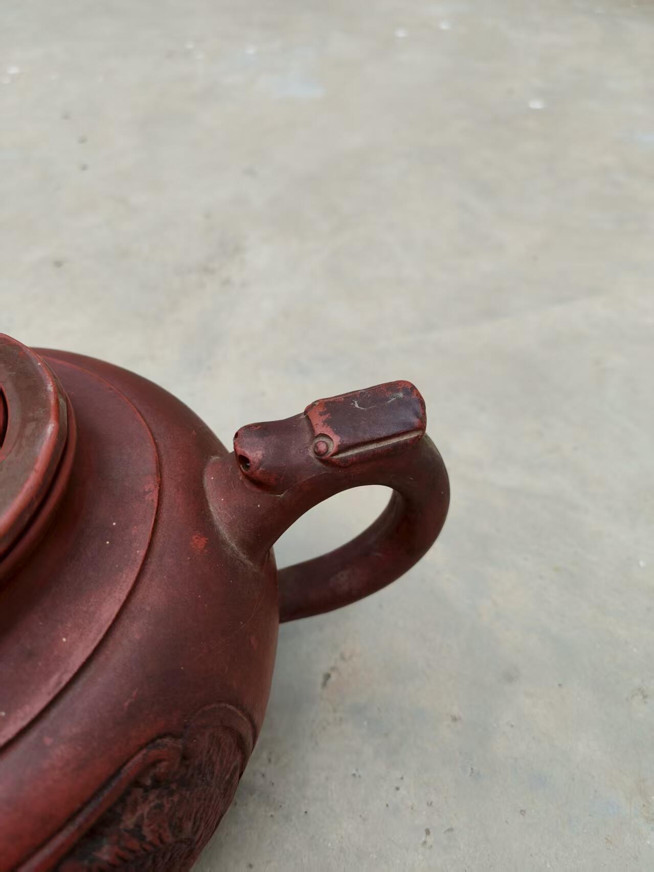 精品，大个，龙凤紫砂壶。入手可用全品