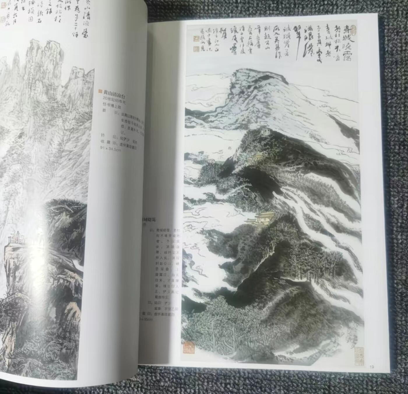 国画名家画册专场 中国画大师糸列陆俨少画册 全新正版12开大版面铜版纸彩印