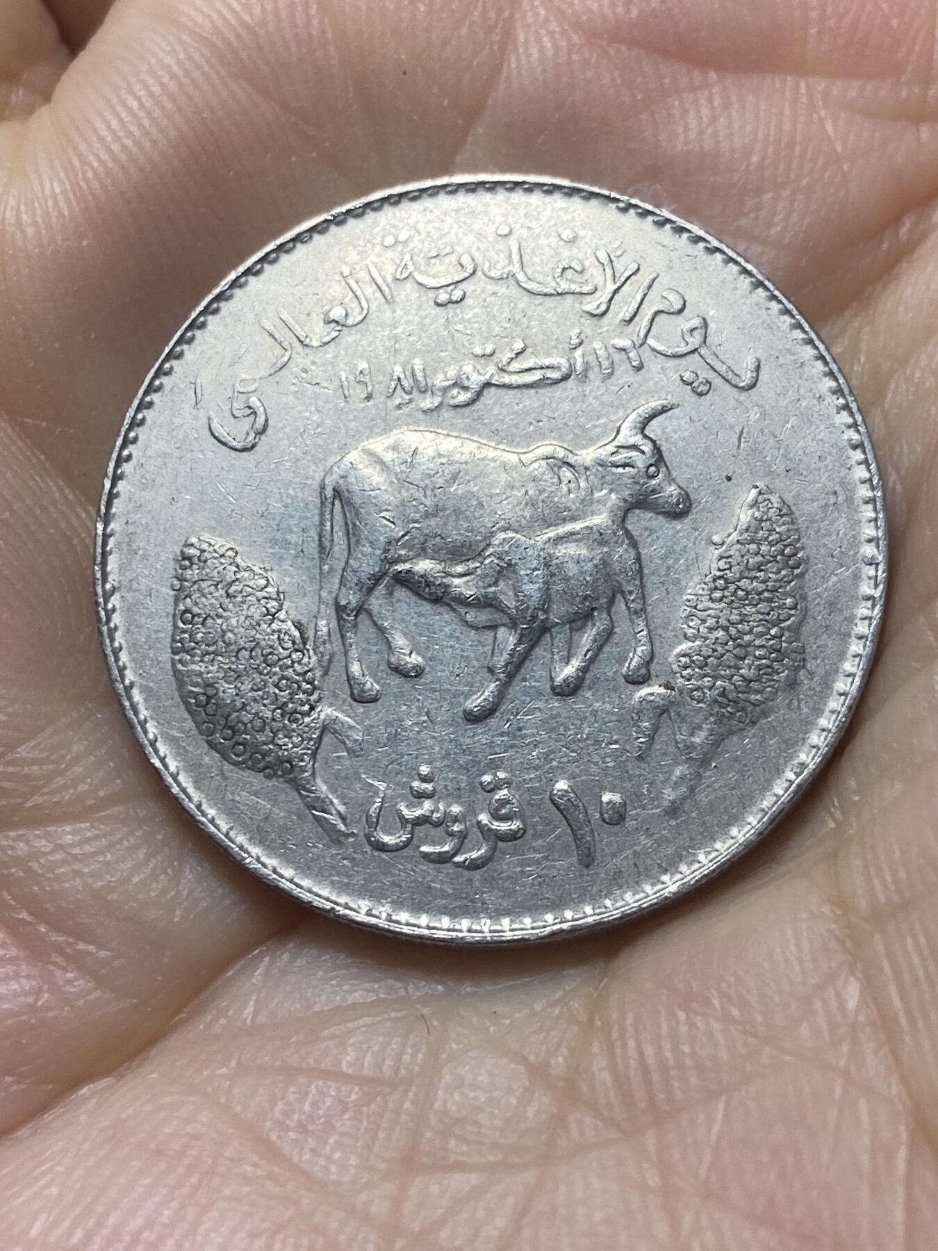 2025年第八十八场(总第一百一十四场）外国好品散币(免佣金) 稀少品种–苏丹🇸🇩1981单年份5基尔什(伊斯兰历1401年，FAO币)
