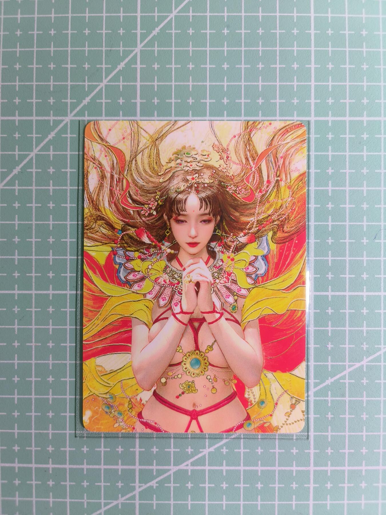 C先生卡牌 第12期 神州百花谱·西游姬·人间传·Art系列(持续收拍品中) 【普卡】燎原×刷子《人间传》尤二姐 近景大头卡