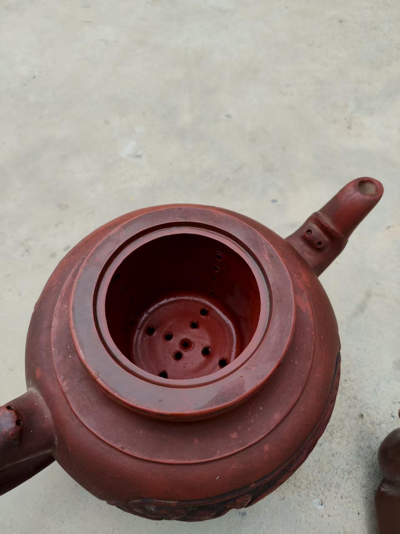 精品，大个，龙凤紫砂壶。入手可用全品
