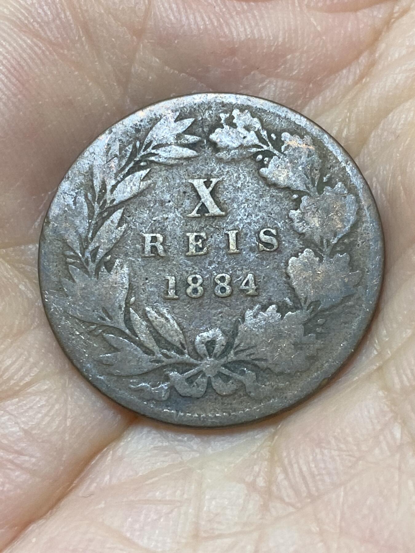2025年第八十八场(总第一百一十四场）外国好品散币(免佣金) 葡萄牙🇵🇹1884年10瑞斯(路易斯一世时期)