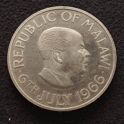 【全场包邮】纯粹捡漏拍459场-银币套币场 - 马拉维1966年1克朗独立日克朗型纪念币