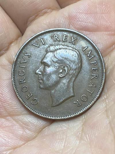 2025年第八十八场(总第一百一十四场）外国好品散币(免佣金) 少见好品–英属南非1941年1便士(乔治六世第一版)