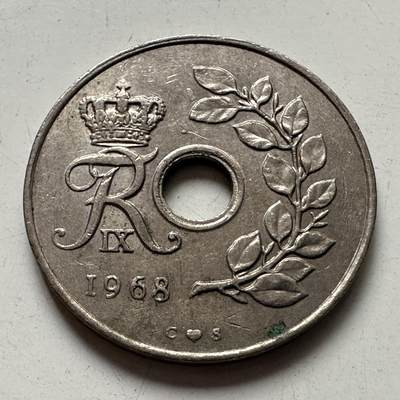 🌹外币初藏🌹🐯2025年第99场 周二无佣金特价场 - 丹麦1968年25欧尔