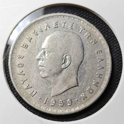 KK钱币收藏小铺 第333期 2月预留时间 周末发货 -  1959希腊10德拉克马