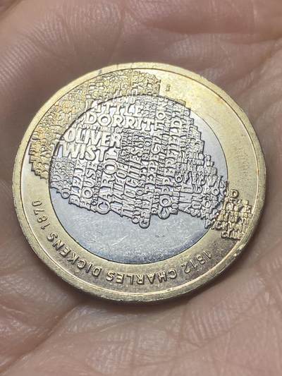 2025年第八十八场(总第一百一十四场）外国好品散币(免佣金) - 英国🇬🇧2012单年份2英镑(英国著名小说家–查尔斯·狄更斯诞辰200周年纪念币)